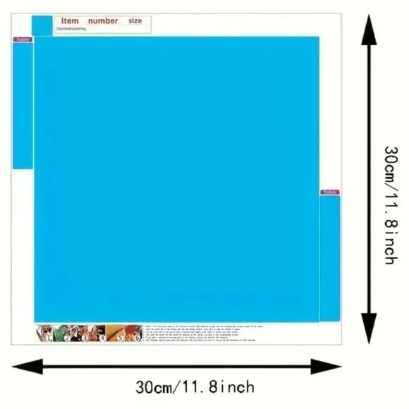 Diamond painting kit,  Stained glass butterfly 🦋, measures 30 x 30 cm - Picture 4 of 4